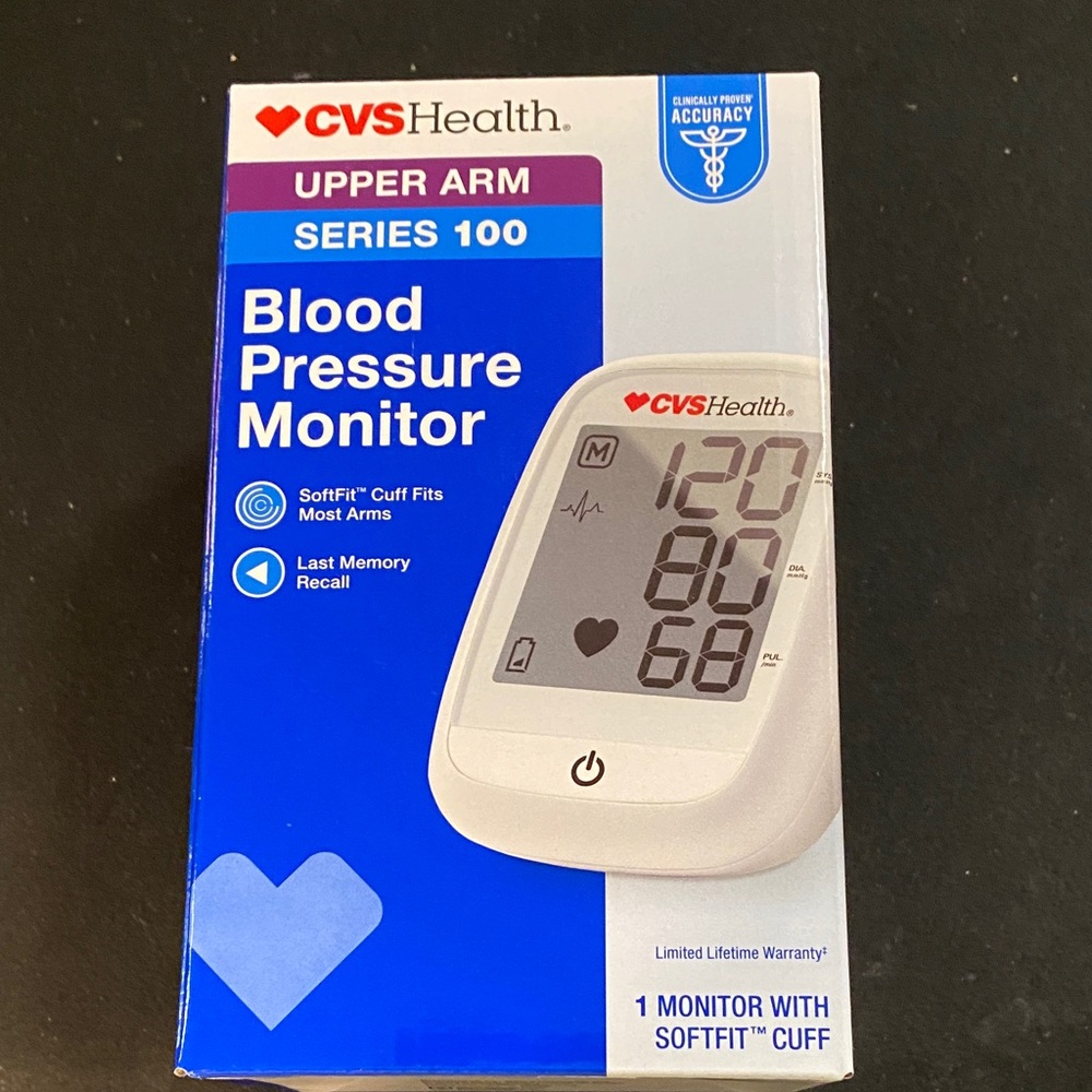 CVS Health Blood Pressure Monitor——Upper Arm Series 100— New In Sealed Box $15